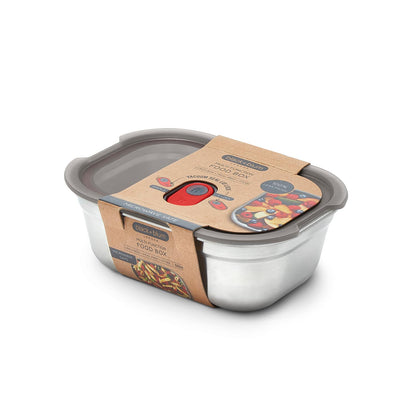 Multifunktionsbox aus Edelstahl, rechteckig, 600 ML - Lunchboxen - blickblum.com