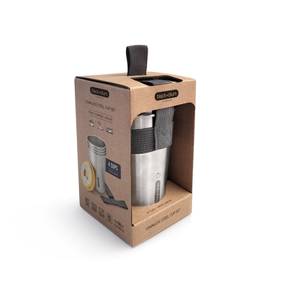 Edelstahlbecher, im 4er Set (je 500 ML) - Becher - blickblum.com