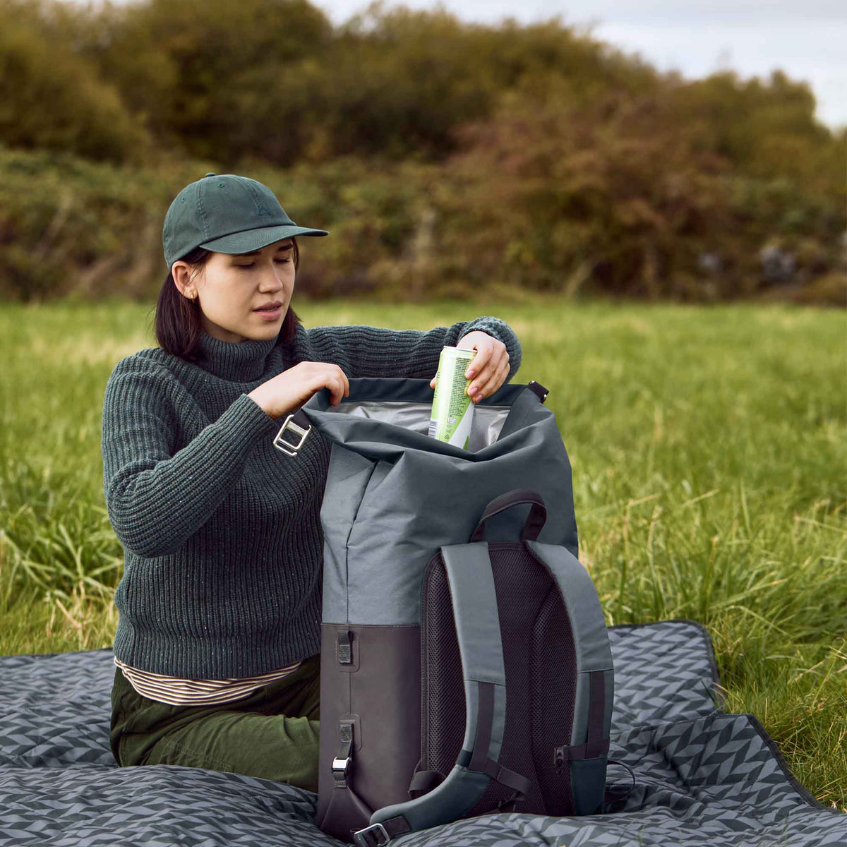 BLACK+BLUM | Kühlrucksack, faltbar, 20 L - Kühltasche - blickblum.com