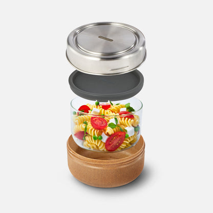 LUNCH-SCHÜSSEL AUS GLAS, GROß - Lunch Box - blickblum.com