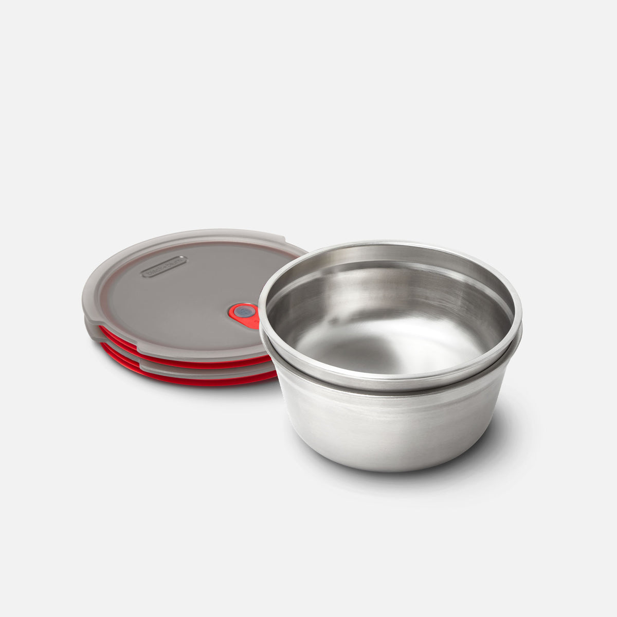 Multifunktionsbox aus Edelstahl, rund, 650 ML - Lunchboxen - blickblum.com