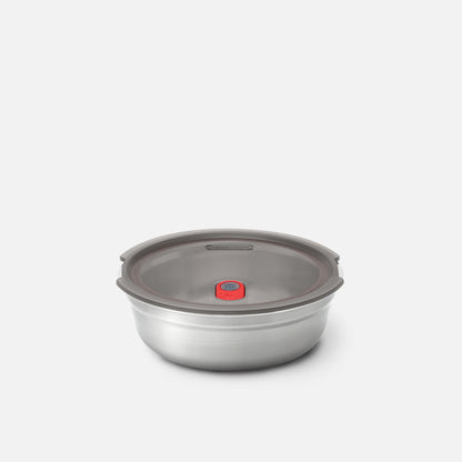 Multifunktionsbox aus Edelstahl, rund, 950 ML - Lunchboxen - blickblum.com
