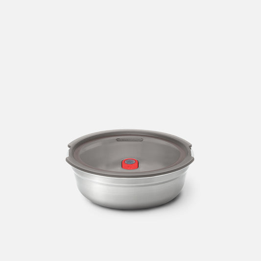 Multifunktionsbox aus Edelstahl, rund, 950 ML - Lunchboxen - blickblum.com