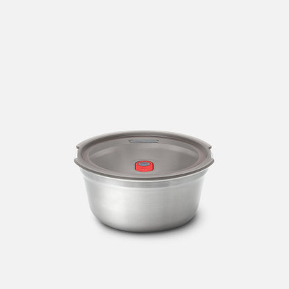 Multifunktionsbox aus Edelstahl, rund, 650 ML - Lunchboxen - blickblum.com