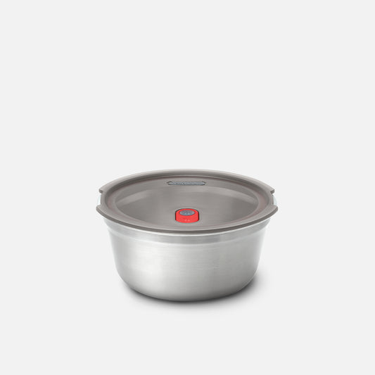 Multifunktionsbox aus Edelstahl, rund, 650 ML - Lunchboxen - blickblum.com