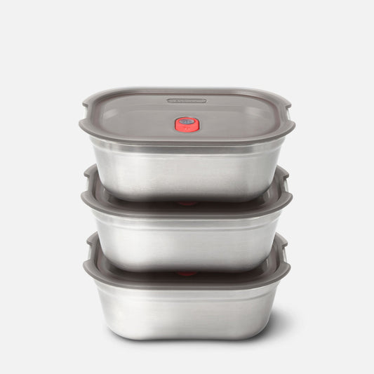 Multifunktions Frischhaltedose aus Edelstahl, 3 x 900 ML - Lunchboxen - blickblum.com
