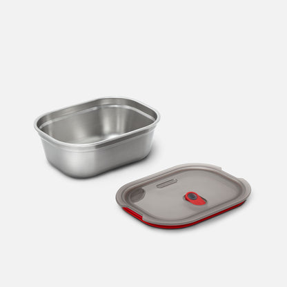 Multifunktionsbox aus Edelstahl, rechteckig, 600 ML - Lunchboxen - blickblum.com