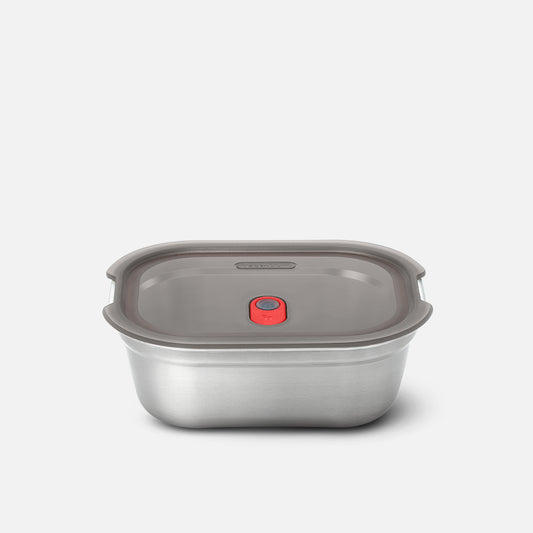 Multifunktionsbox aus Edelstahl, rechteckig, 1200 ML - Lunchboxen - blickblum.com