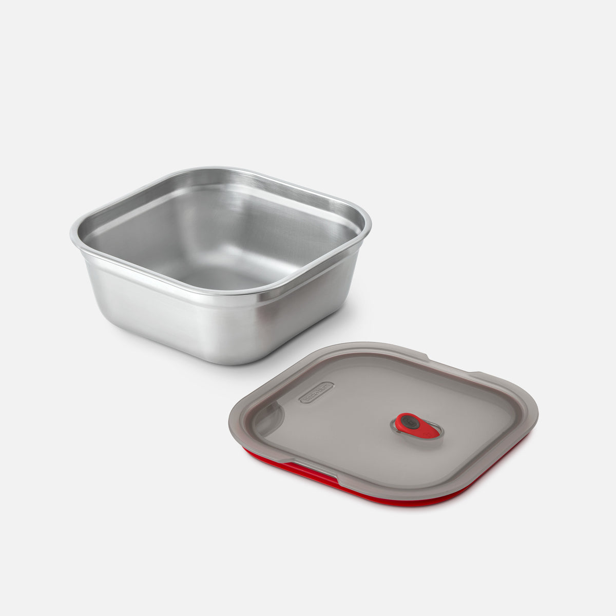 Multifunktionsbox aus Edelstahl, quadratisch, 1,4 L - Lunchboxen - blickblum.com