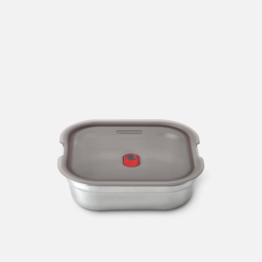 Multifunktionsbox aus Edelstahl, quadratisch, 1,1 L - Lunchboxen - blickblum.com