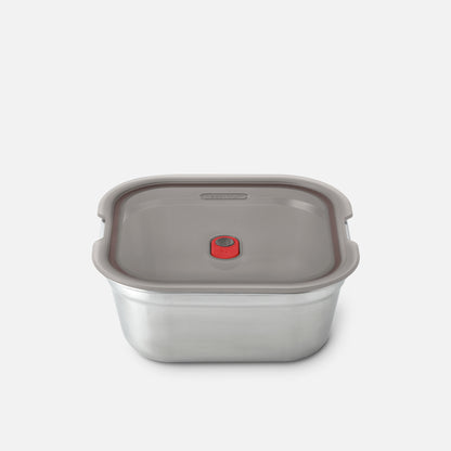 Multifunktionsbox aus Edelstahl, quadratisch, 1,4 L - Lunchboxen - blickblum.com