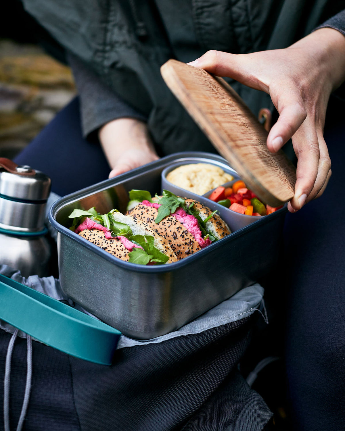 SANDWICH EDELSTAHLBOX GROß - Lunch Box - blickblum.com