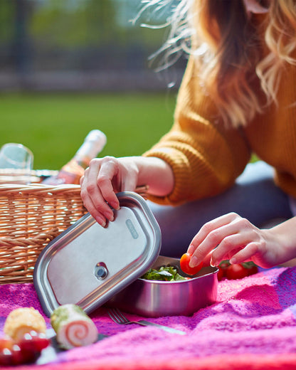 LUNCHBOX AUS EDELSTAHL, GROß - Lunch Box - blickblum.com