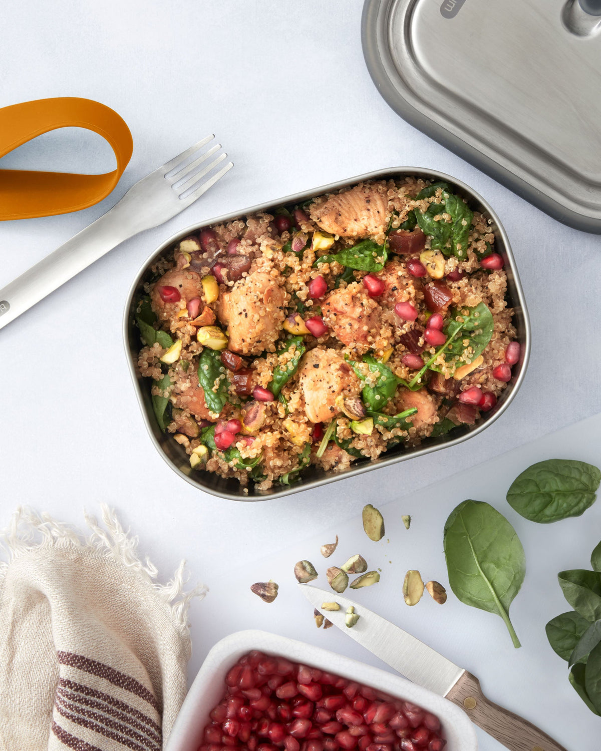 LUNCHBOX AUS EDELSTAHL, GROß - Lunch Box - blickblum.com