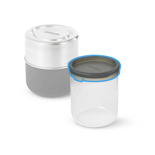 Replacement GLASS LUNCH POT - SILICONE LID 450 ml - Replacement Part - blickblum.com